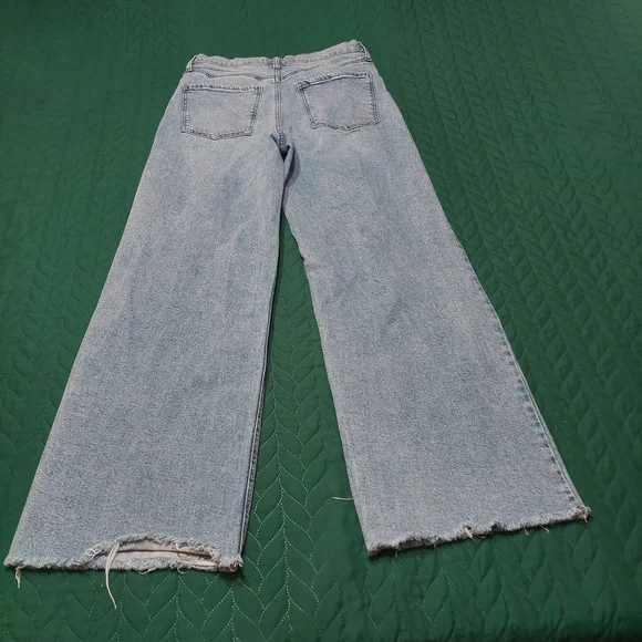 Fashion Nova Light Blue Flare Jeans - Picture 8 of 8